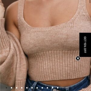 Petal & Pup Camel Knit Sweater. Worn once just missed the return timeframe